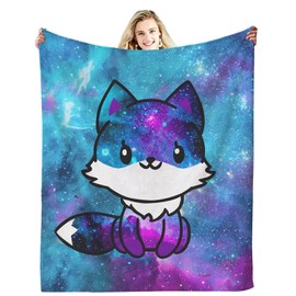 Fox Blanket Ultra Soft Flannel Fox Throw Blanket Fox Gifts for Women Girls Boys Kids Adults 50" X40"