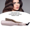 Flat Curling Iron 45W Pink Negative Ion Hair Crimper Waver