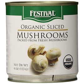 instecho Festival Organic Sliced Mushrooms, 4 Ounce (Pack of 12), Pink