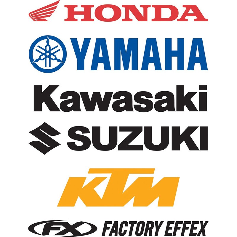 Factory Effex Die-cut Stickers Decal 5' Yamaha Black
