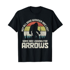 Archery Looking For Arrows Funny Bow Hunting Bigfoot Archer T-Shirt