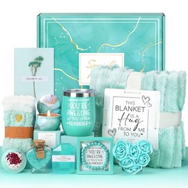 Birthday Pamper Gifts for Women, Luxury Hug in a Box Self Care package for Her Relaxation Spa Gifts Sets, Wellbeing Get Well Soon Hamper Gifts Ideas for Women Best Friend Bestie Sister