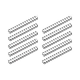 uxcell 10Pcs 5mm x 30mm Dowel Pin 304 Stainless Steel Pegs Support Shelves Silver Tone