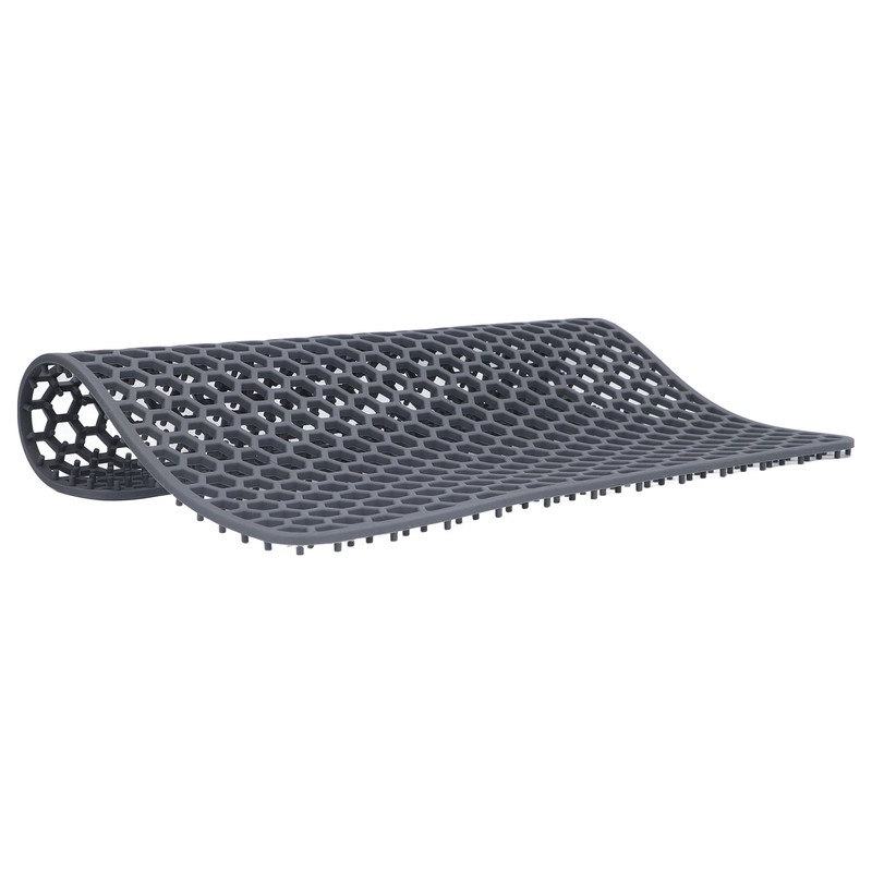Sink Mat Silicone Durable Grid Design Anti Slip Sink Protection