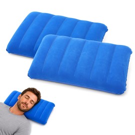 LAKPYN 2 Pezzi Cuscino gonfiabile mare, Gonfiabili Cuscino spiaggia per Spiaggia, Viaggio e Campeggio Piccolo Cuscino da Esterno, 30 * 47 cm
