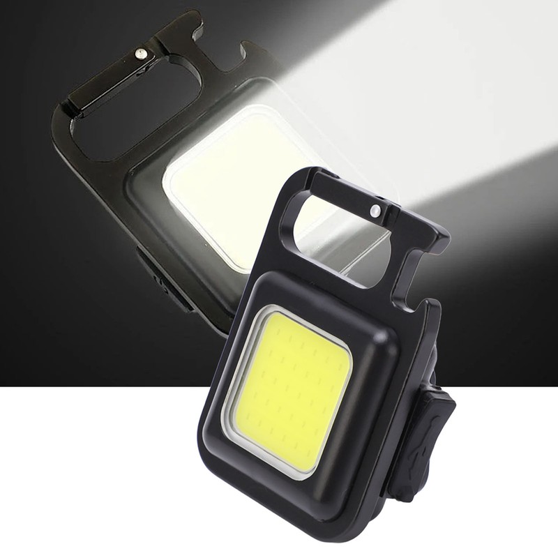 Mini Flashlight 500lm Lighting Portable USB Charging 180° Folding Handle