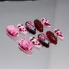 RIICFDD Handmade Press on Nails Medium Almond Fake Nails with