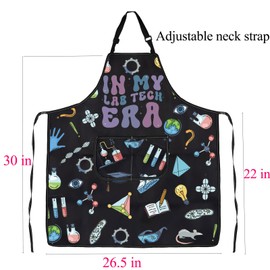ENSIANTH Lab Tech Apron Lab Technician Gifts Laboratory Science Gifts In My Lab Tech Era Apron Medical Laboratory Tech Gifts (In My Lab Tech Era)