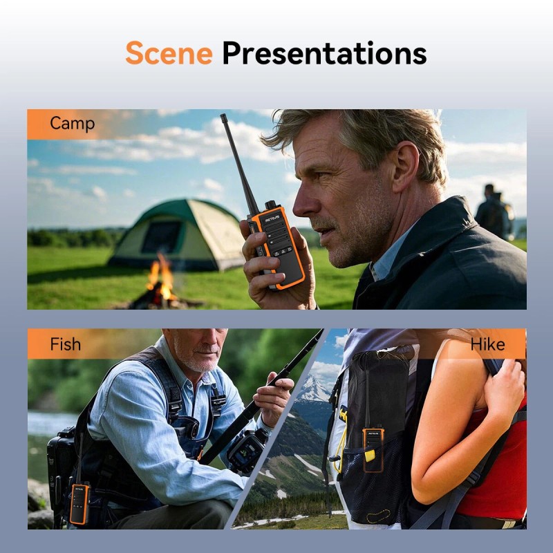 Retevis C5B IP67 Waterproof Walkie Talkie Long Range Two Way