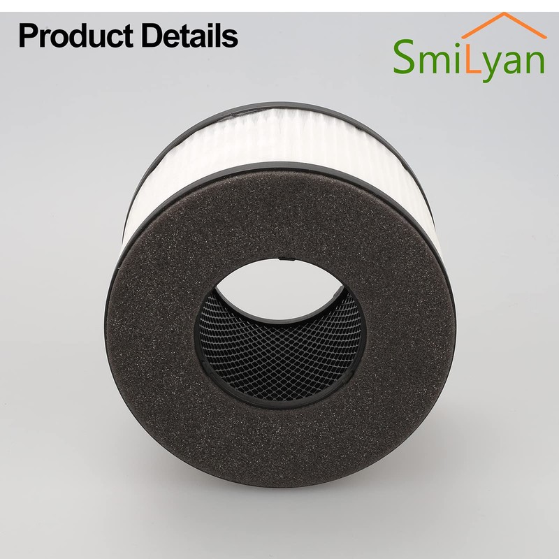 Smilyan BS-03 True HEPA Replacement Filter for PARTU and Slevoo