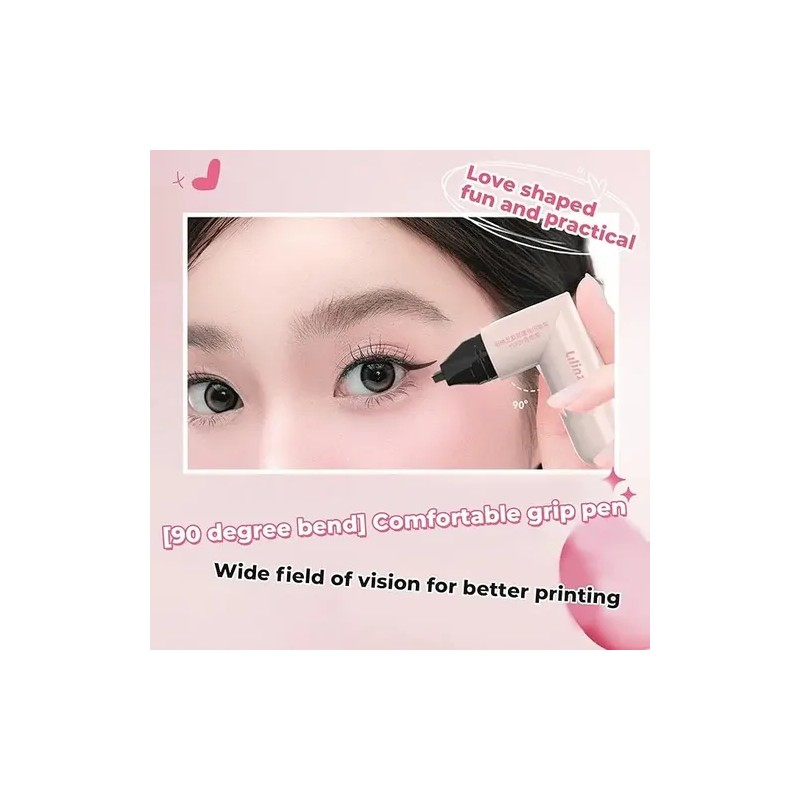 Gel Delineador De Ojos Impermeable Con Sello Alas Plegable