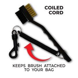 PrideSports Golf Club Cleaning Brush , Black