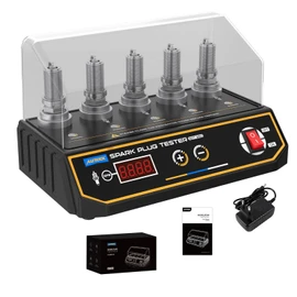 AUTOOL SPT360 Car Spark Plug Tester, Car Spark Plug Detector, Spark Plug System Analyzer with 5 Adjustable Test Holes for Motorcycle Vehicle (200-9000 RPM)