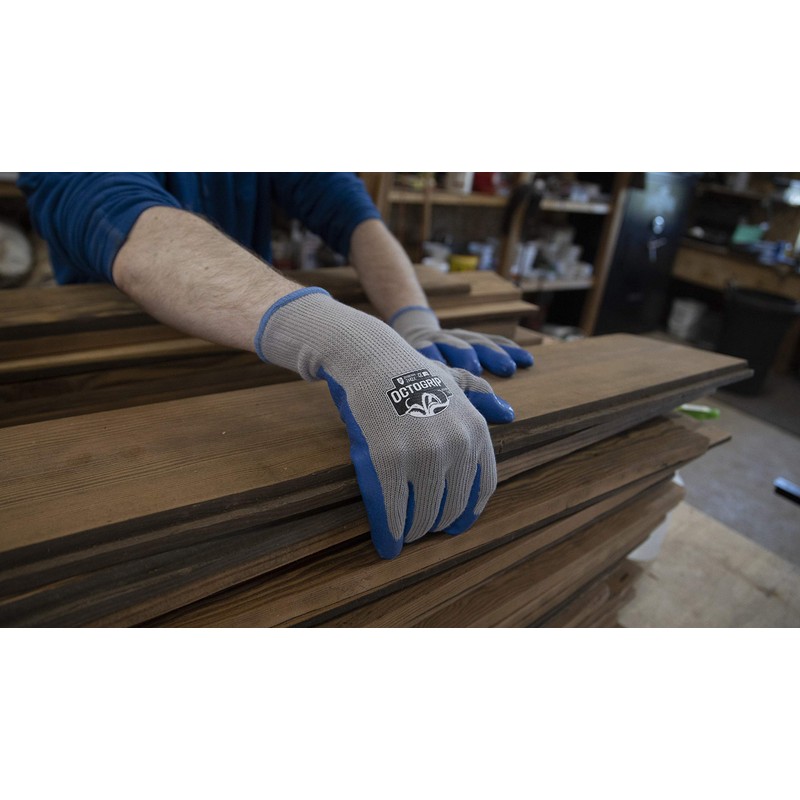 Octogrip 10G Heavy Duty Glove Polyester Latex Palm OG300 (9L)