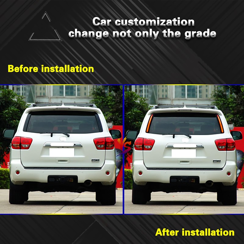 ECAHAYAKU LED Rear Trunk Pillar Tail Light Compatible with 2007-2021