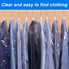 100 Pack Plastic Dry Cleaning Bags 23.6x35.4 Inch Garment Bags