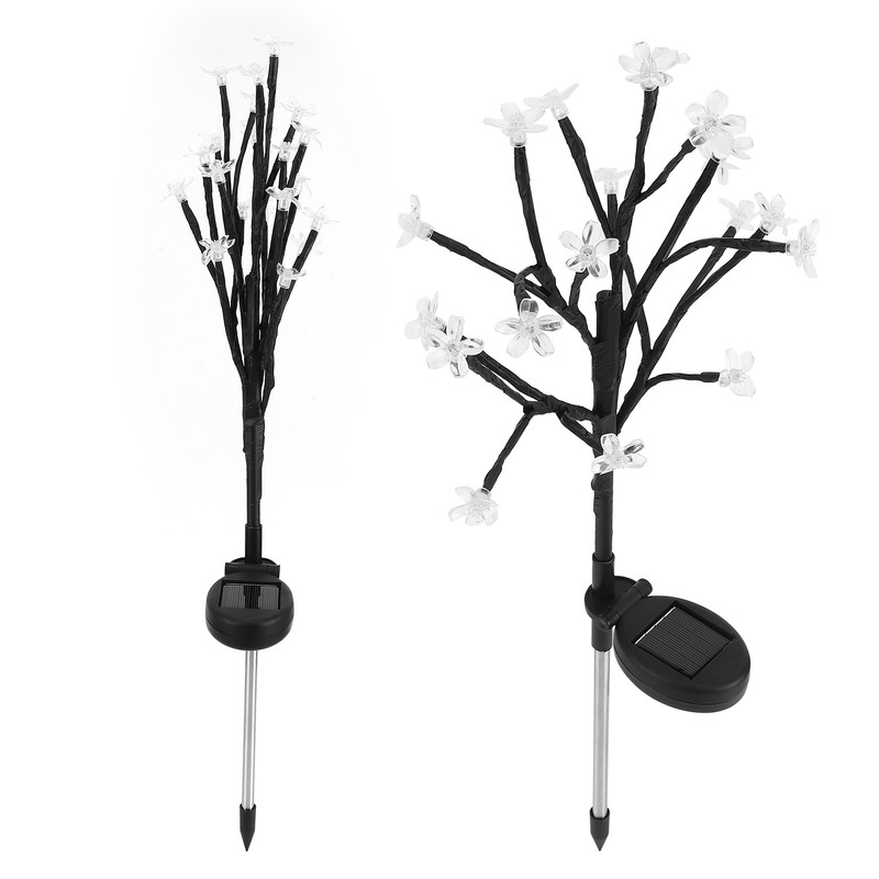 2Pcs 20LED Flower shaped Light Solar Garden Lamp for Christmas