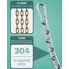 Mbotnee Fitness Chain 23in, Workout Chain, Cable Machine Extension Chain,