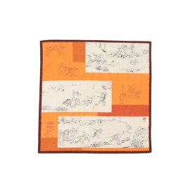 Beams Japan Handkerchief Bandana (Special Order) Hitoshi Yamamoto Shoten Choju-Giga Handkerchief, Chicken Goga