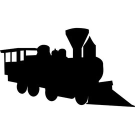 Train Chalkboard Wall Decal - 12" tall x 20" wide
