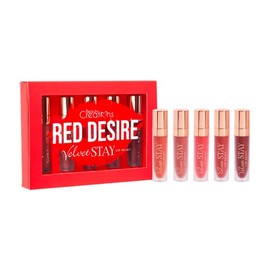 Beauty Creations Velvet Stay Lip Set 5 Piezas (Red Desire)