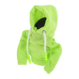 HEROFFIX 1 Pc Gear Shift Knob Cover Stick Shifting Handle Protector Hoodie Style Green Fabric