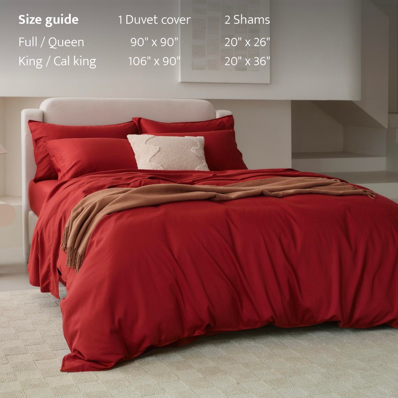 Double Stitch Duvet Cover Cotton Tencel - Luxury Duvet Cover