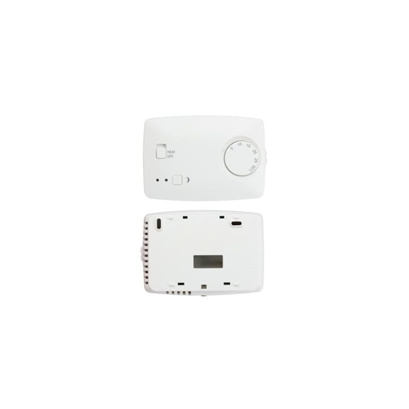 Perel Non-Programmable Thermostat White Heating and Cooling Controller CTH407