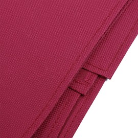 7/8/9FT Heavy Duty 600D Polyester Canvas Billiard Pool Table Cover(7 Colors Available) (Wine Red, 9-Foot)