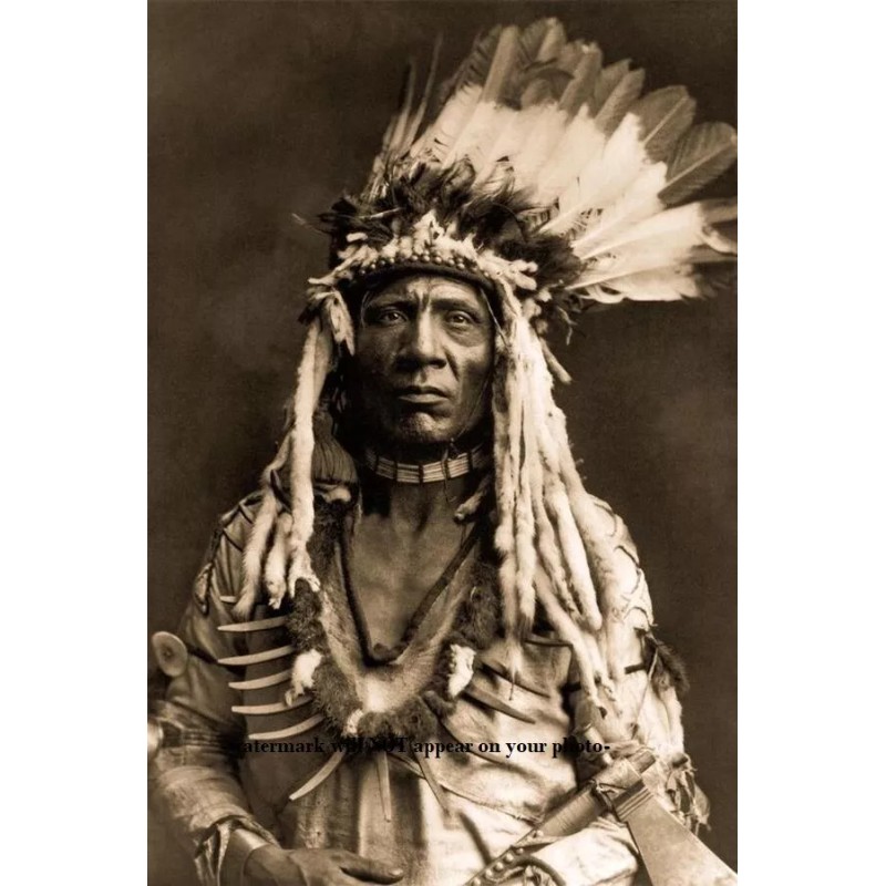 Weasel Tail Blackfoot PHOTO Indian Native American Blackfeet 1900 Peigan