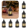 Mini linternas decorativas para interiores: 6 unidades de linternas LED