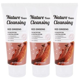 Food A Holic (3 items) Food A Holic Nature Foam Cleansing 150ml / Red Ginseng / 푸드어홀릭 (3개)푸드어홀릭 네이처 폼 클렌징 150ml / 홍삼
