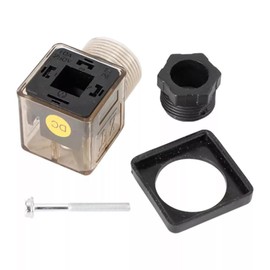 Din 43650-A PG11 Solenoid Coil Connector Socket With Led 24V Dc 24 Pole (5PCS)