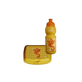 Children's Drinking Bottle Sea Horse with Lunch Box Set Leak-Proof, Non-Toxic, Dishwasher Safe