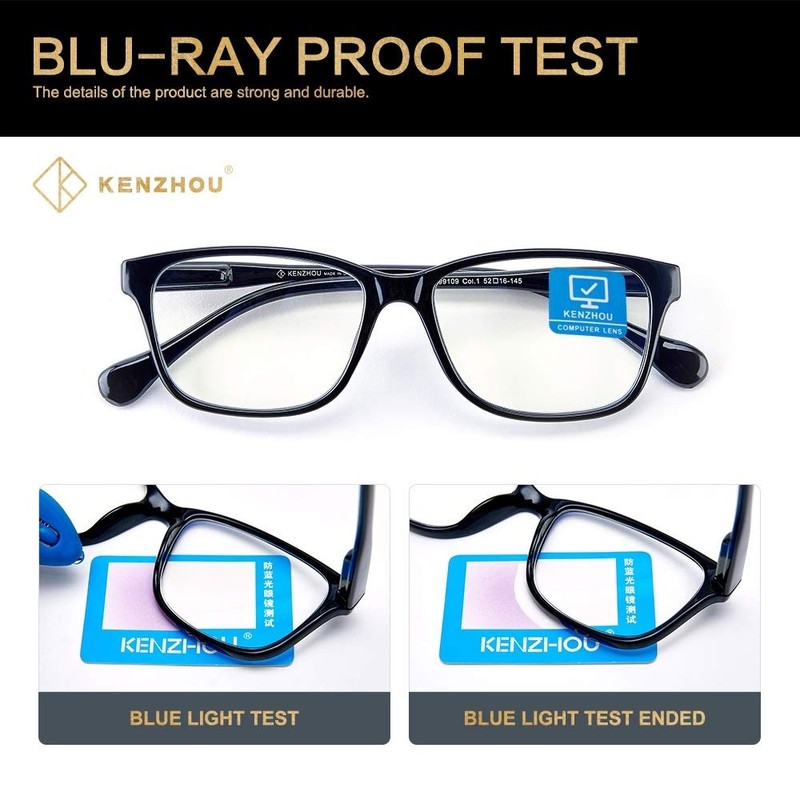 K KENZHOU Blue Light Blocking Computer Glasses Anti Eyestrain Unisex