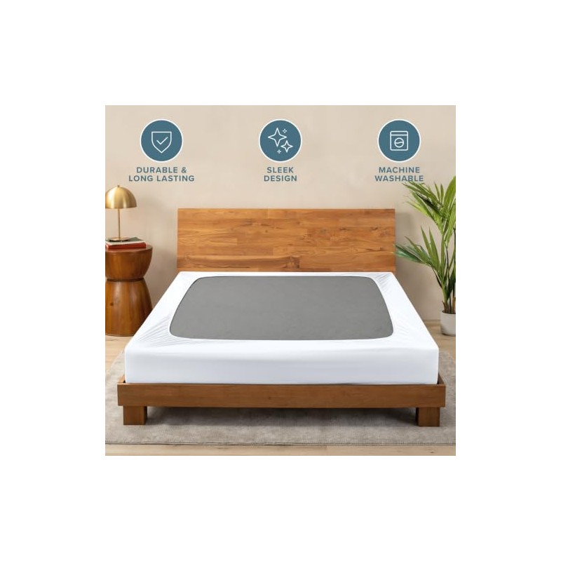 Bare Home Box Spring Cover - Funda de microfibra elástica
