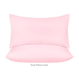 CHCOMFORT 40cm Deep Single Size Fitted Sheets with a Matching Pillowcases - Pink Microfiber, All-Around Elastic, Wrinkle-Free, Fade Resistant- Suitable for All!