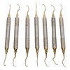 7 Pieces Teeth Plaque Remover Kit Multiple Shapes Metal Cleaning
