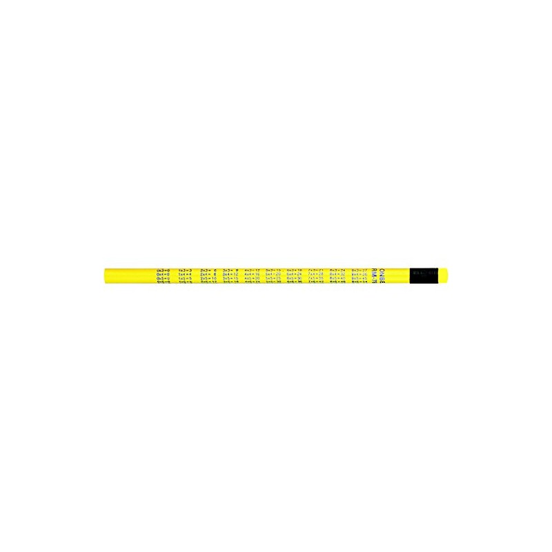 J.R. Moon Pencil Multiplication Tables Pencil, Pack of 144 (JRM7843G)
