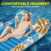 CACSPS Inflatable Tanning Pool Lounger Float - 4 in 1