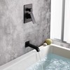 POP SANITARYWARE Matte Black Shower Faucet Set with Tub Spout
