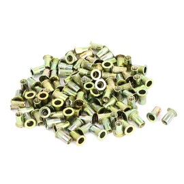 uxcell 100 Pcs M5 Threaded Countersunk Head Knurled Blind Rivet Nuts Nutserts
