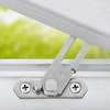 WENLISELL 4 Pairs Stainless Steel Window Restrictor Hook with Screws,