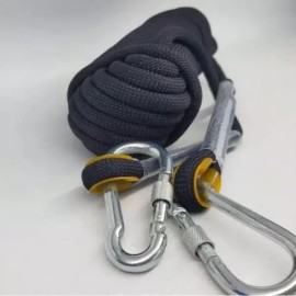 Gitabrandeu 등산로프 스트라이프 버클 초강력 로프 (블랙) 09FARM 10MMx20M Mountain Climbing Rope Stripe Buckle Ultra Strong Rope (Black) 09FARM 10MMx20M [Single item]