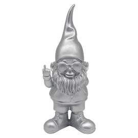 Lesser & Pavey Gnomes Behaving Badly Silver Figurines Statues For Home Decor | Ideal Ornaments Friendship Gifts For Women & Men | Lovely Table Centerpiece & Living Room Accessories