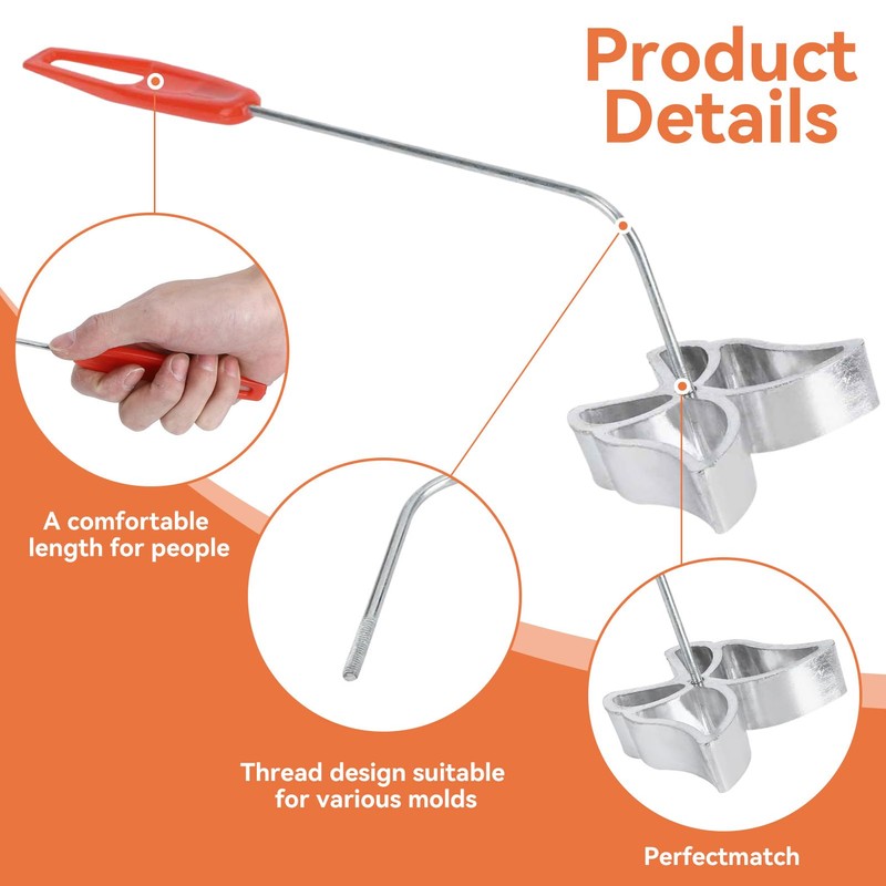 4-Piece Rosette and Timbale Set, Rosette Iron Set, Traditional Dough