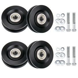 90040 Carriage Wheel Kit Complete Ladder Hoist Replacement Parts for TranzSporter TP250 and TP400 Ladder Hoist Roofing/Shingle/Material (4 Pack)