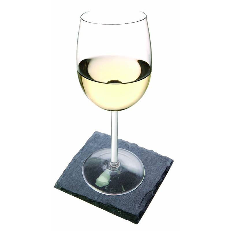 Twine True Fabrication Square Slate Coasters, 4"