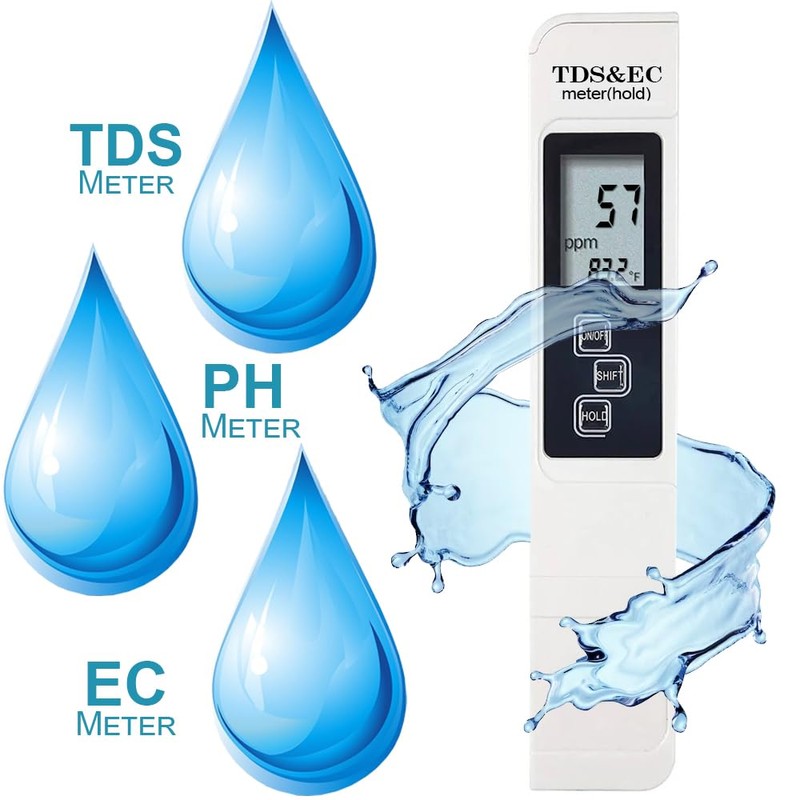 2Pcs PH Meter, TDS Meter Combo, Pool Water Test Kit,