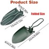 HREDZEO Folding Shovel,Portable Mini Foldable Shovell Survival Spade Multi‑Functional for